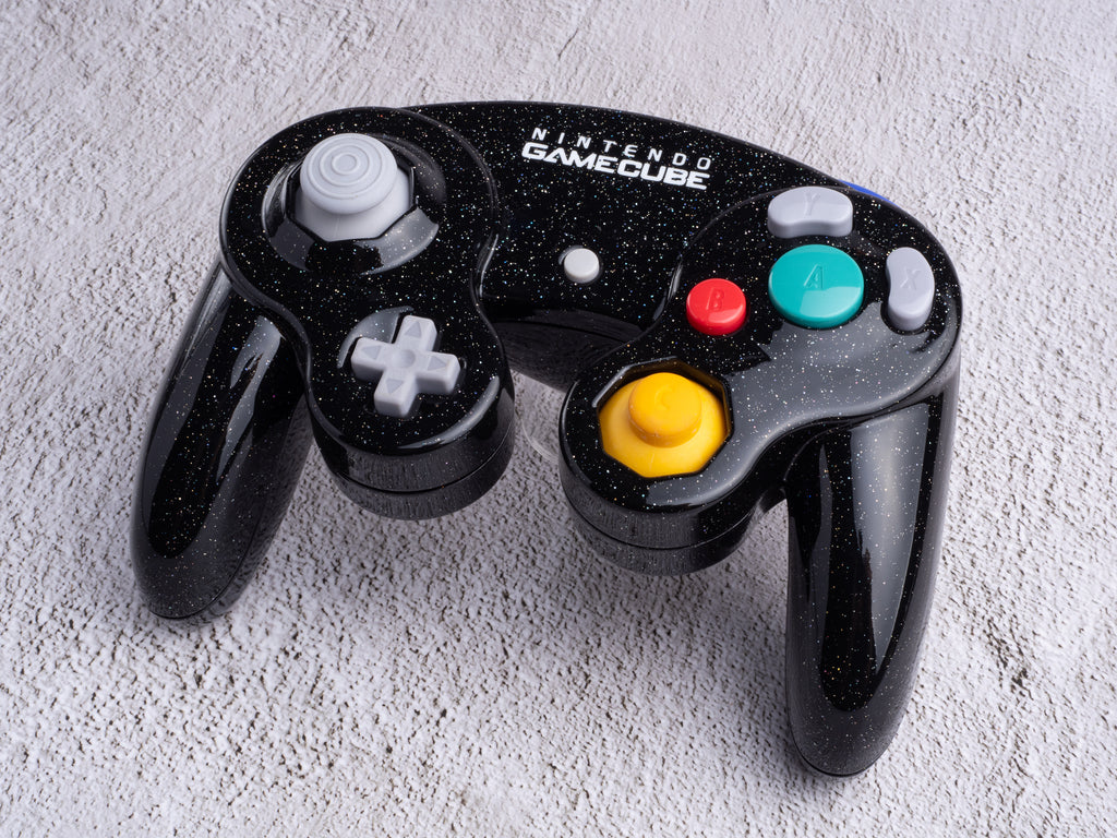 Galaxy Black - Custom Painted GameCube Controller
