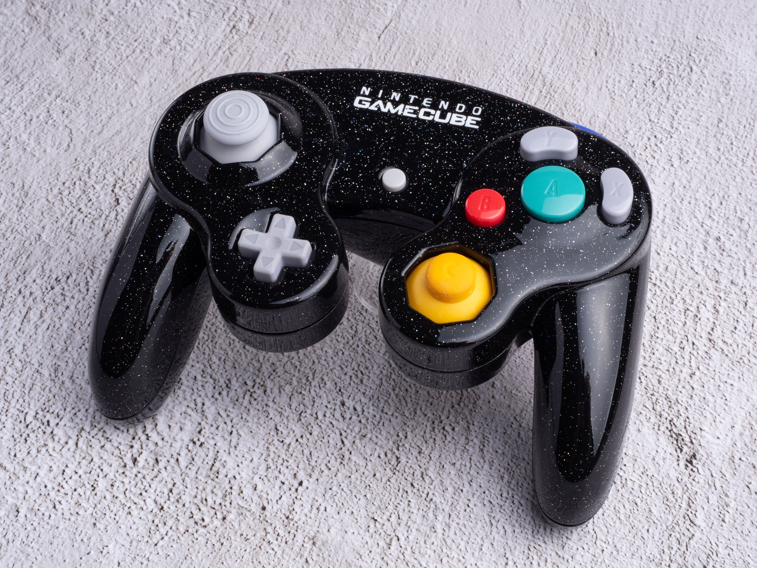 Galaxy Black - Custom Painted GameCube Controller