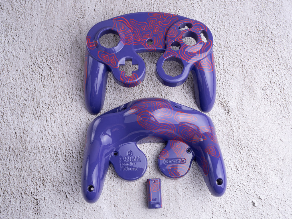 Toxic Purple - Custom Painted GameCube Controller