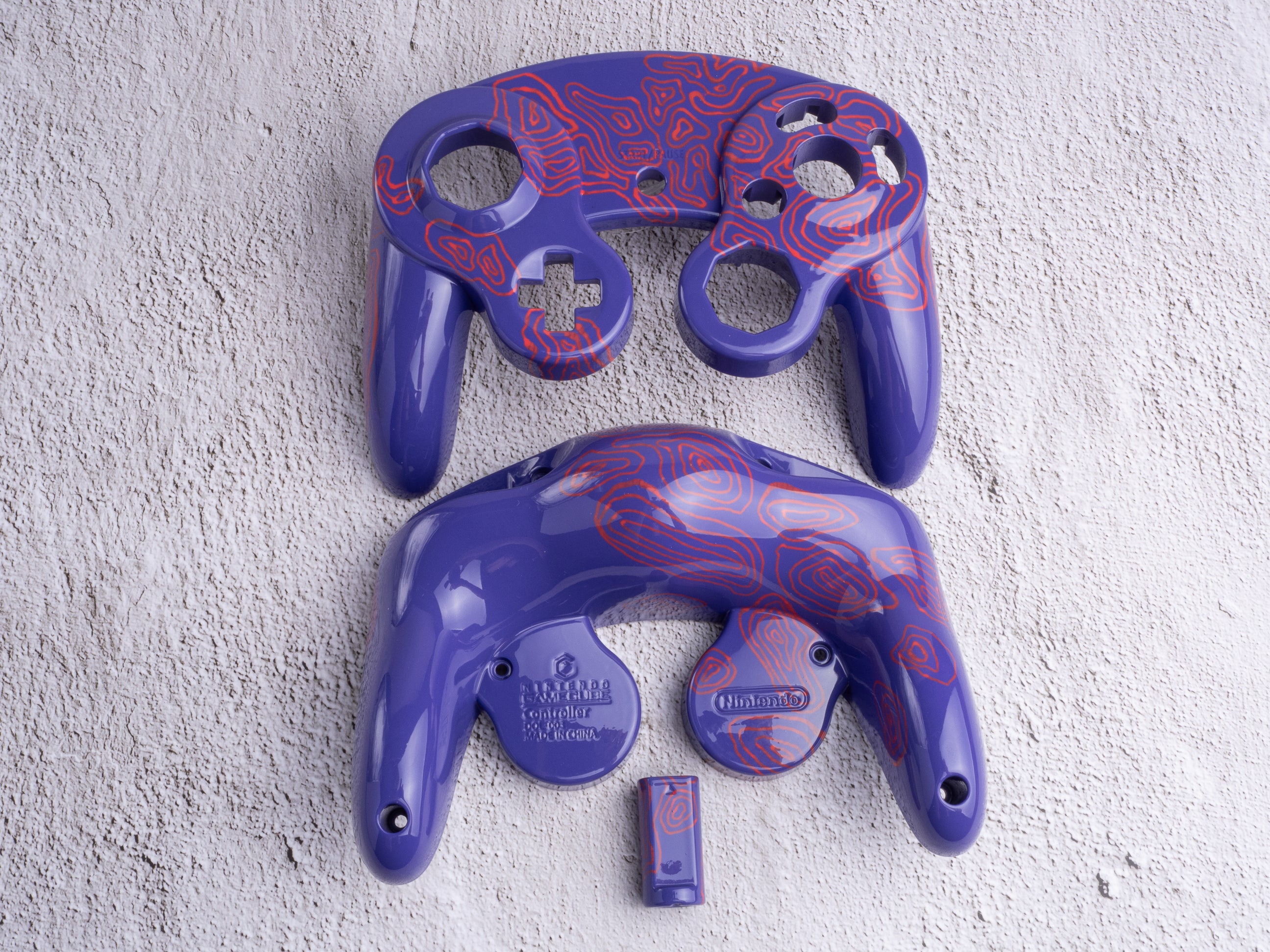 Toxic Purple - Custom Painted GameCube Controller
