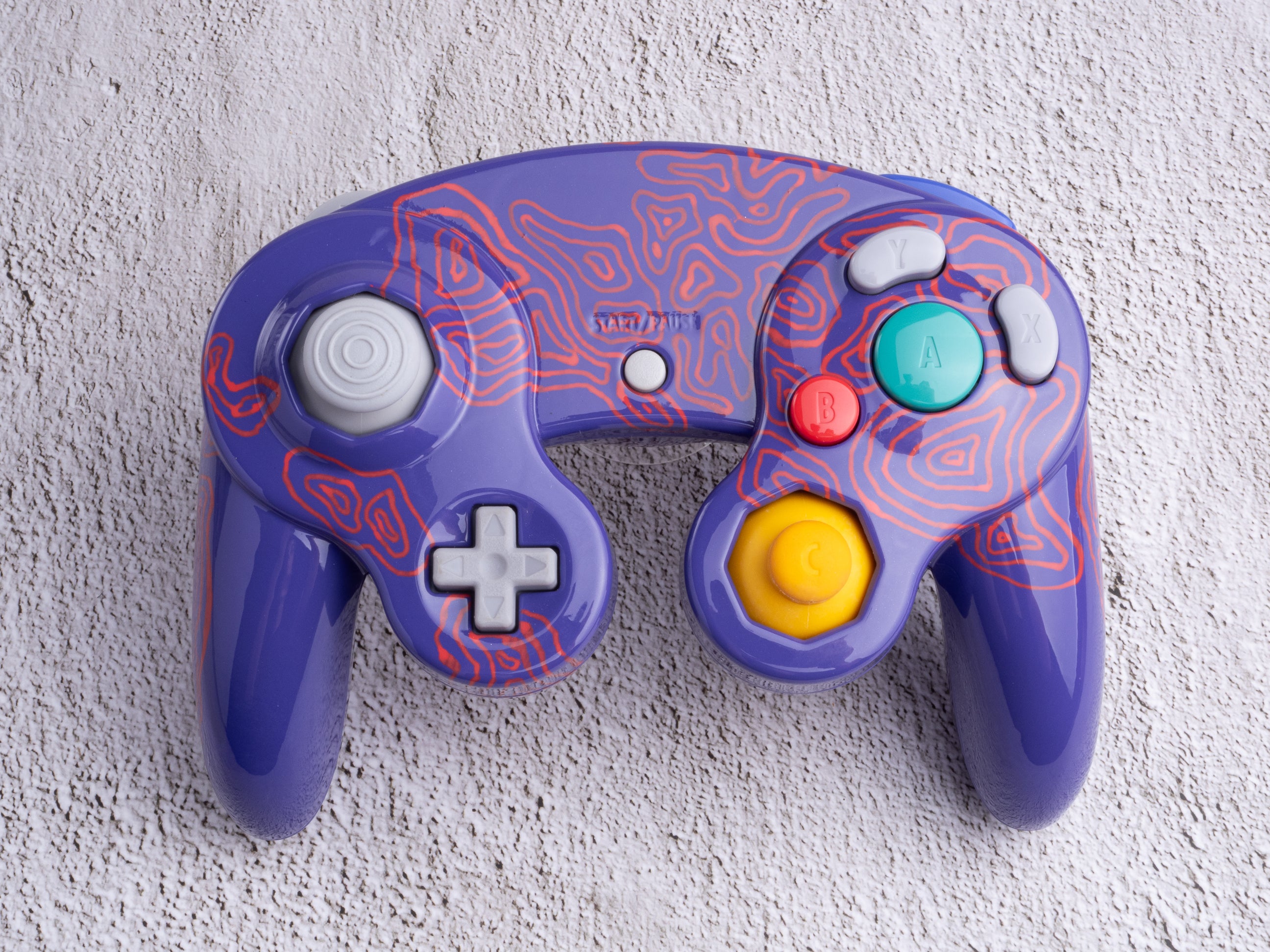 Toxic Purple - Custom Painted GameCube Controller