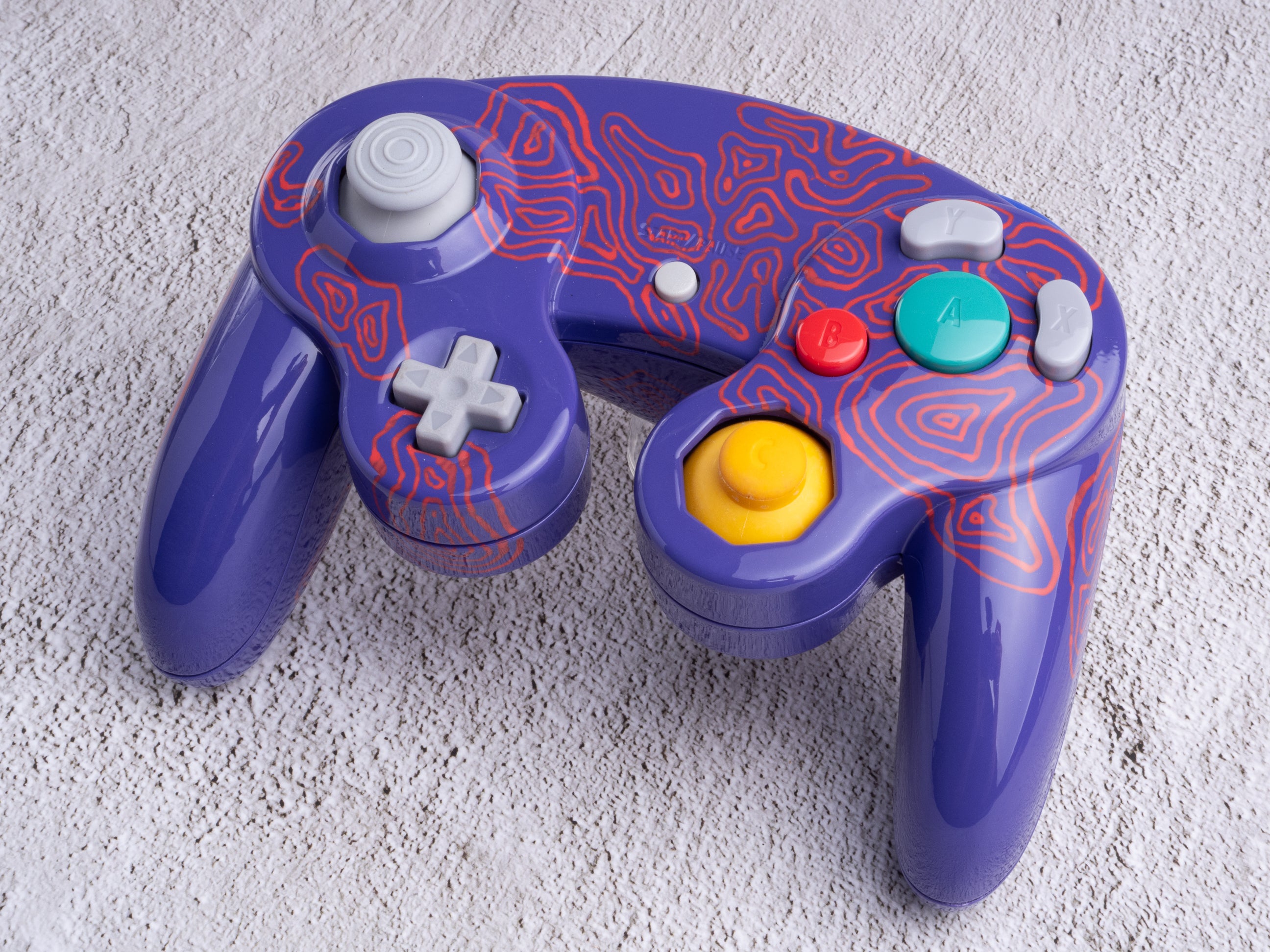 Toxic Purple - Custom Painted GameCube Controller