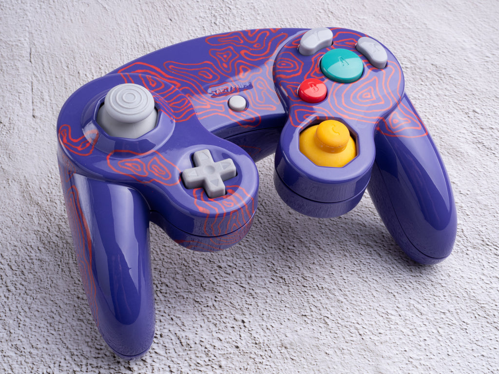 Toxic Purple - Custom Painted GameCube Controller