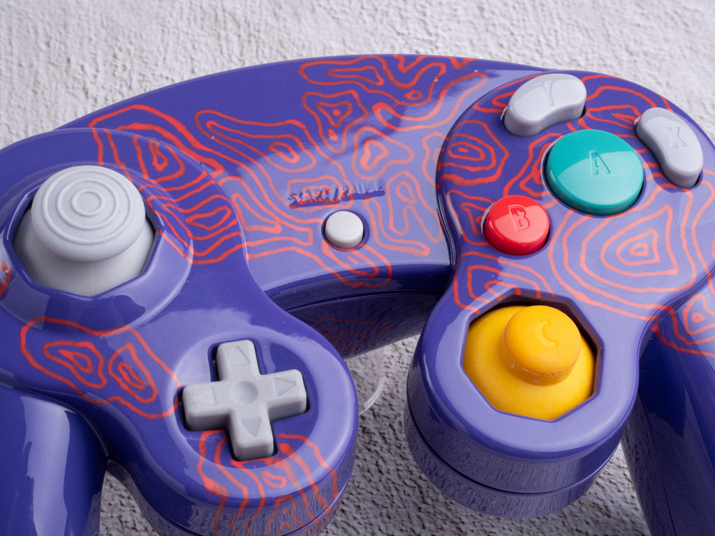 Toxic Purple - Custom Painted GameCube Controller