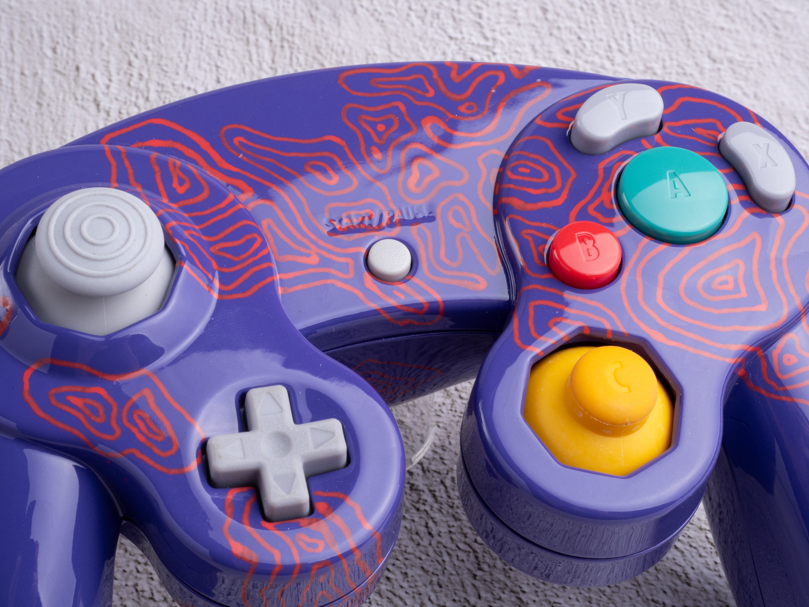 Toxic Purple - Custom Painted GameCube Controller