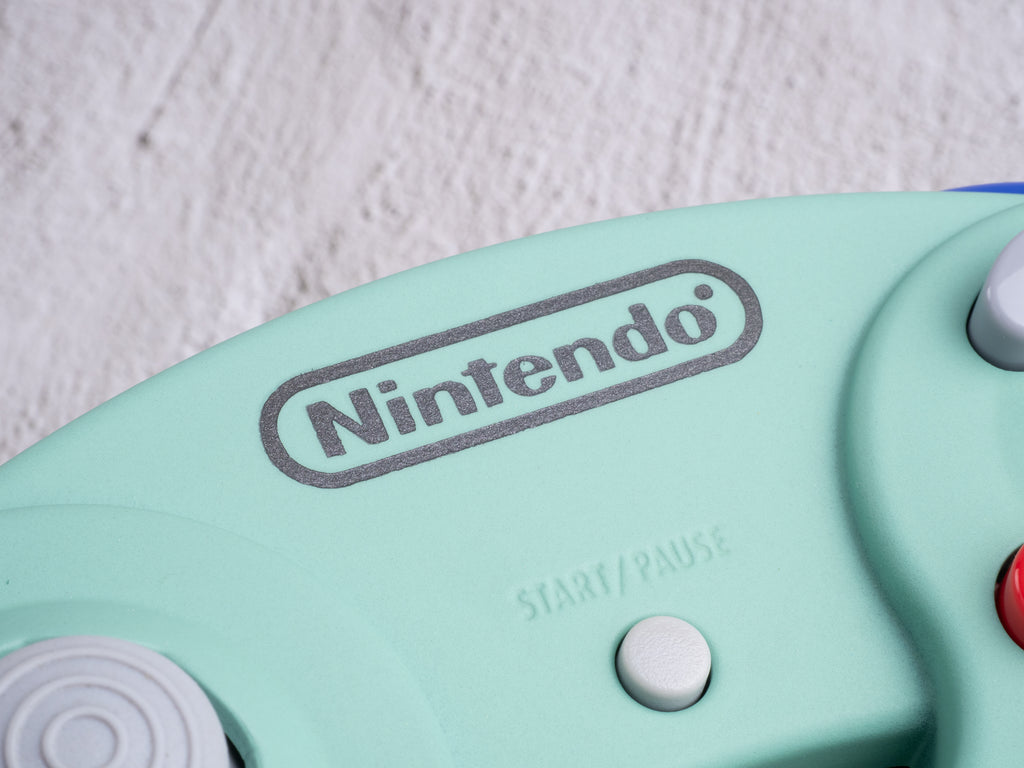 Teal and Silver - Custom Painted GameCube Controller