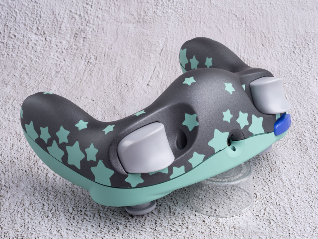 Teal and Silver - Custom Painted GameCube Controller