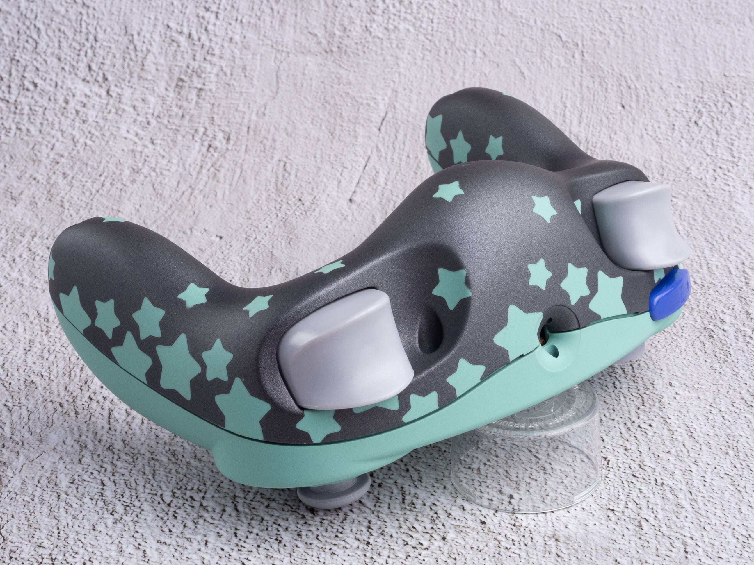 Teal and Silver - Custom Painted GameCube Controller