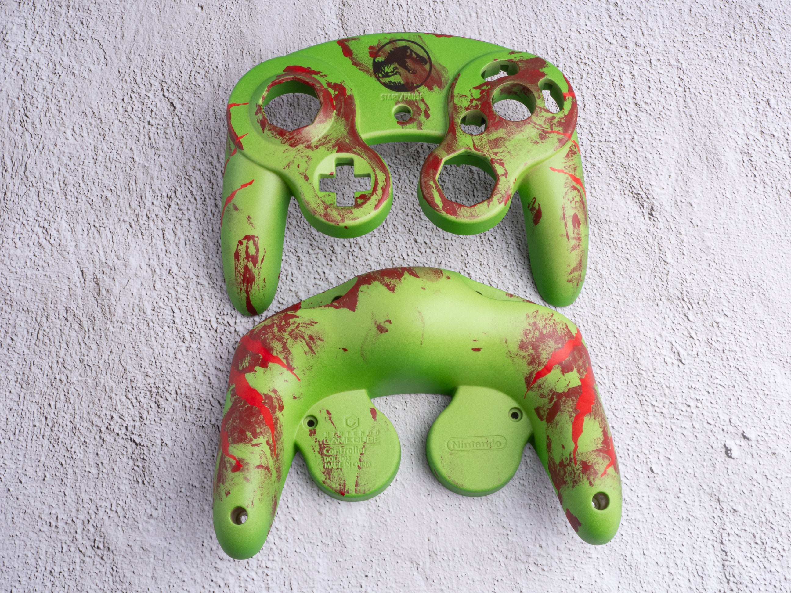 Jurassic Park - Custom Painted GameCube Controller