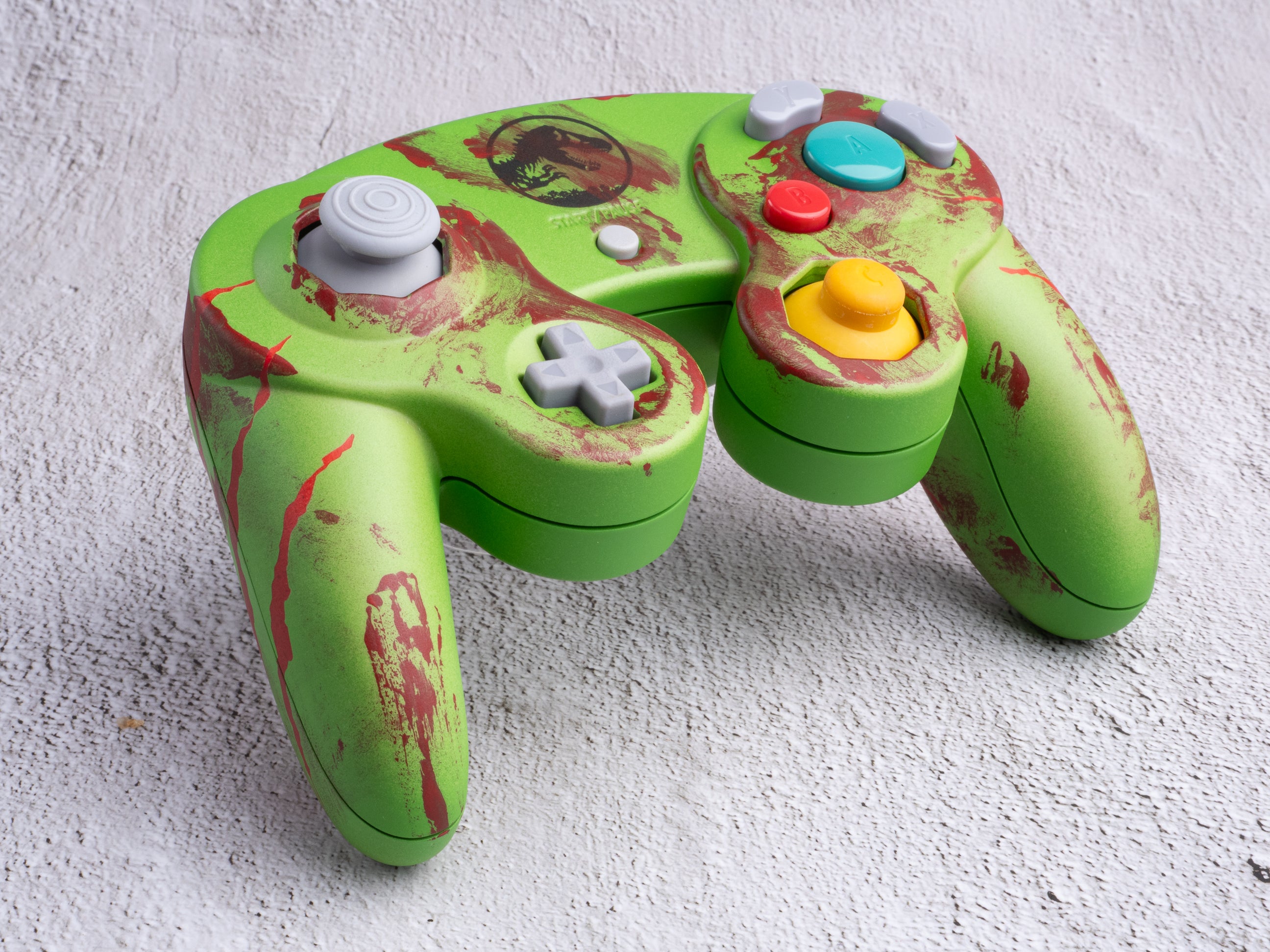 Jurassic Park - Custom Painted GameCube Controller