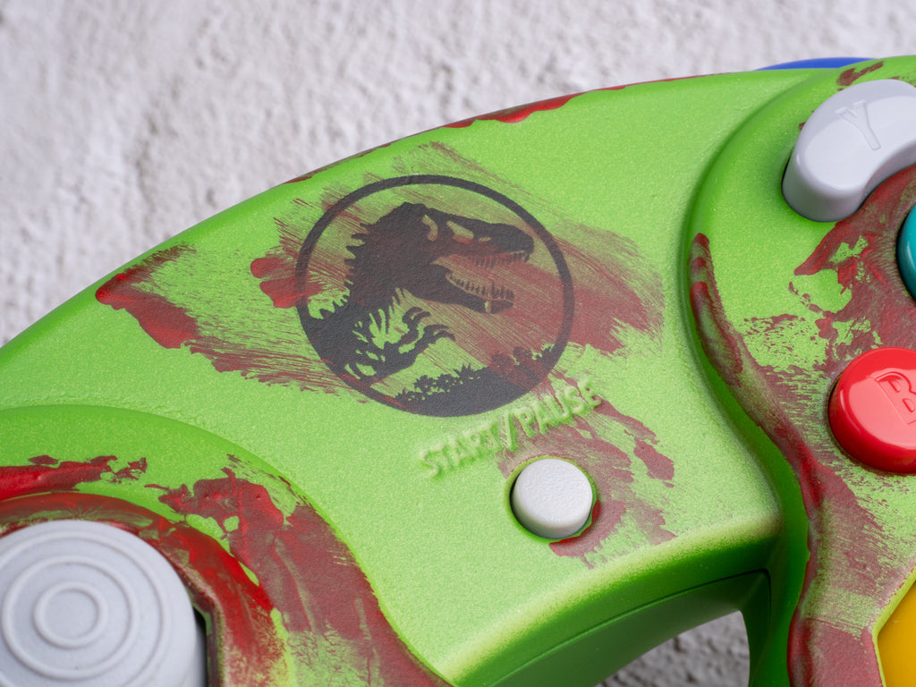 Jurassic Park - Custom Painted GameCube Controller