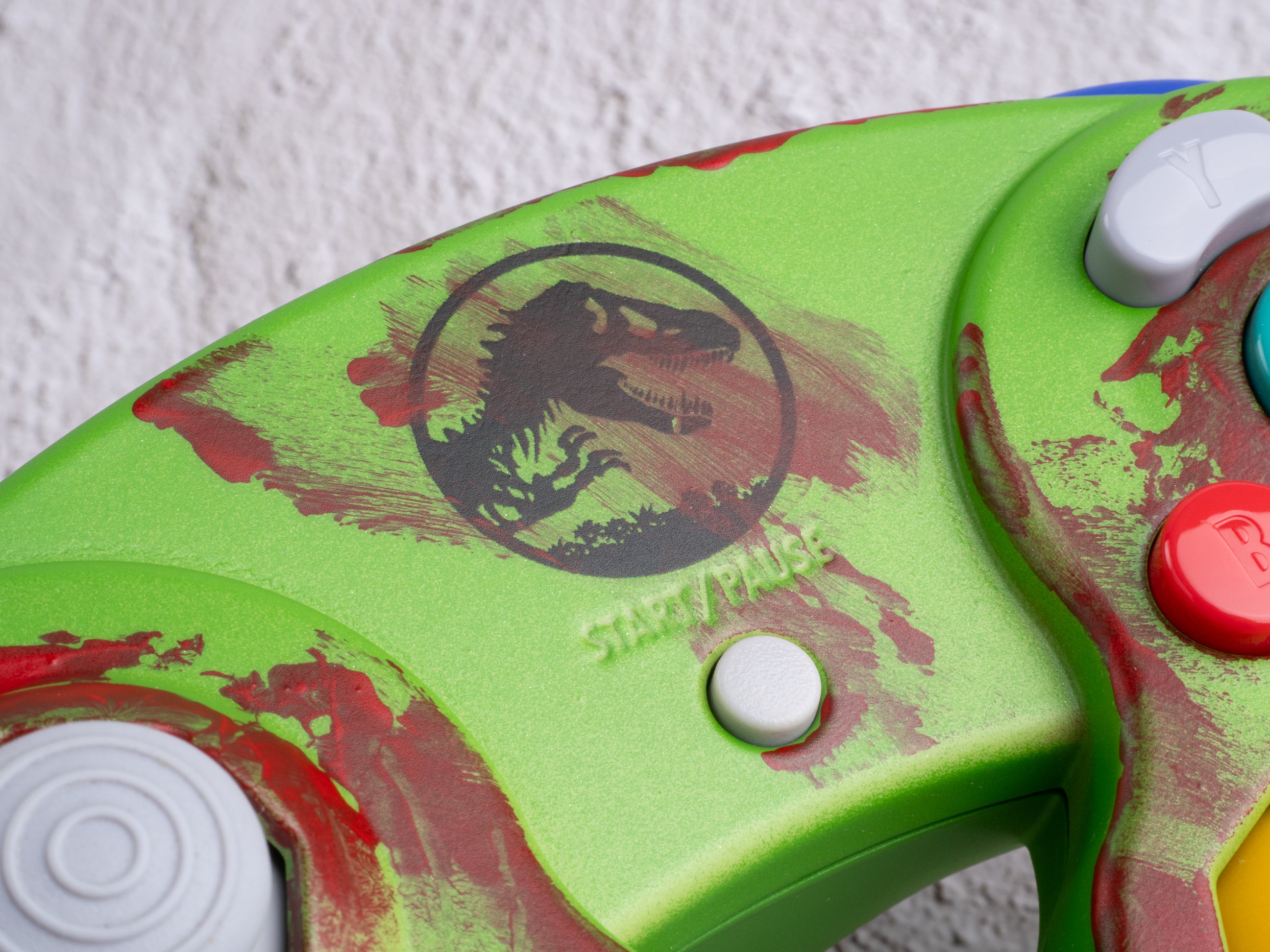 Jurassic Park - Custom Painted GameCube Controller