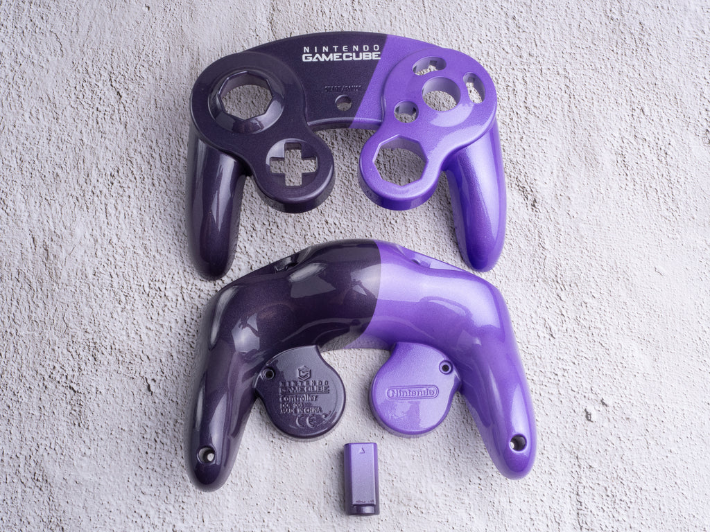 Dual Purple - Custom Painted GameCube Controller