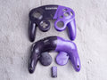 Dual Purple - Custom Painted GameCube Controller Shells