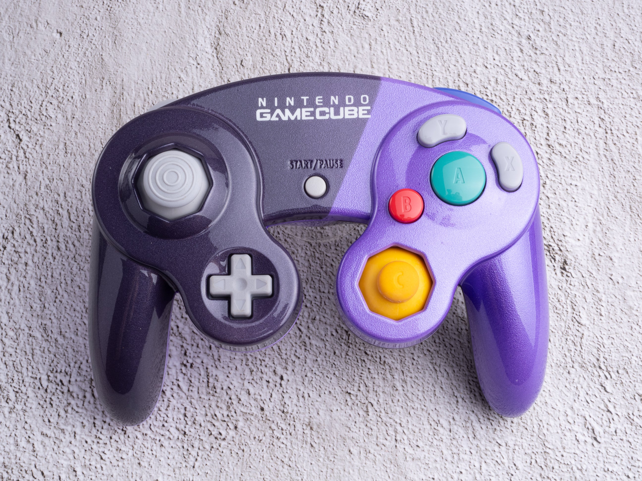 Dual Purple - Custom Painted GameCube Controller