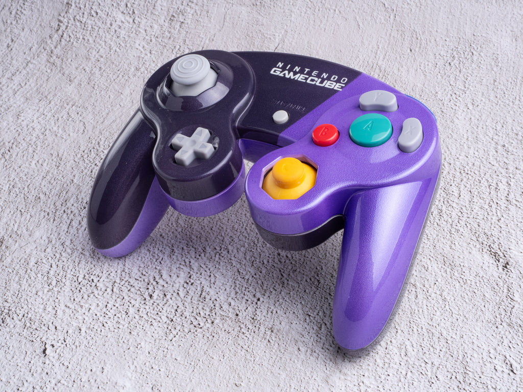 Dual Purple - Custom Painted GameCube Controller