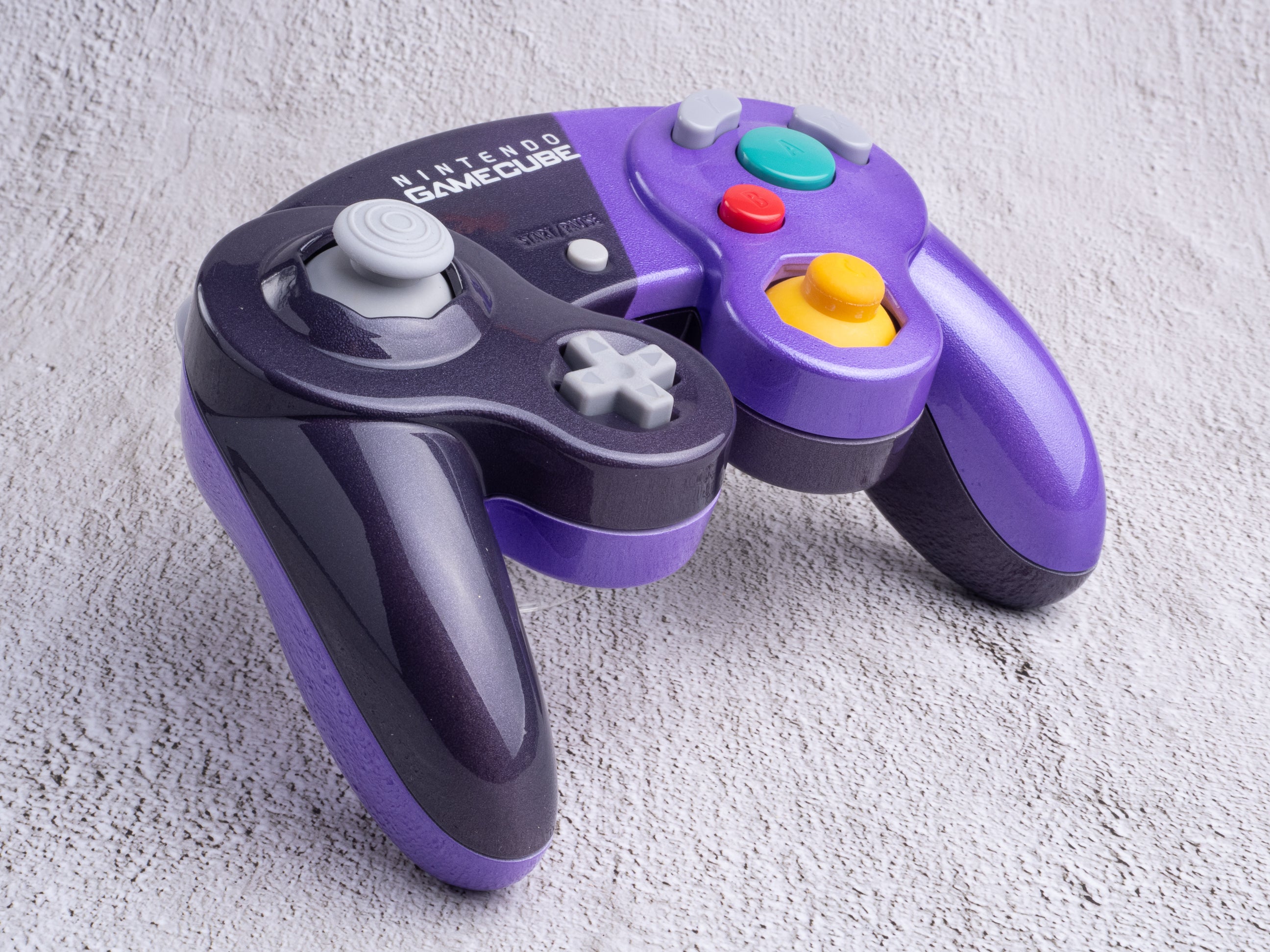 Dual Purple - Custom Painted GameCube Controller