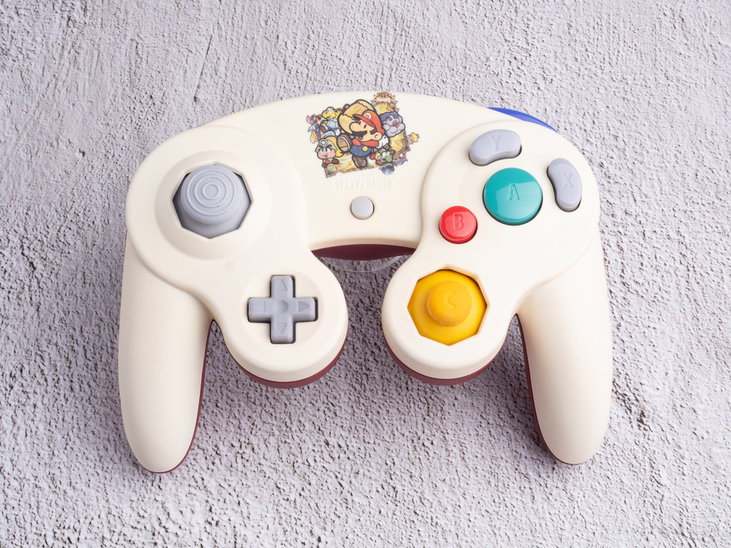 Paper Mario - Custom Painted GameCube Controller