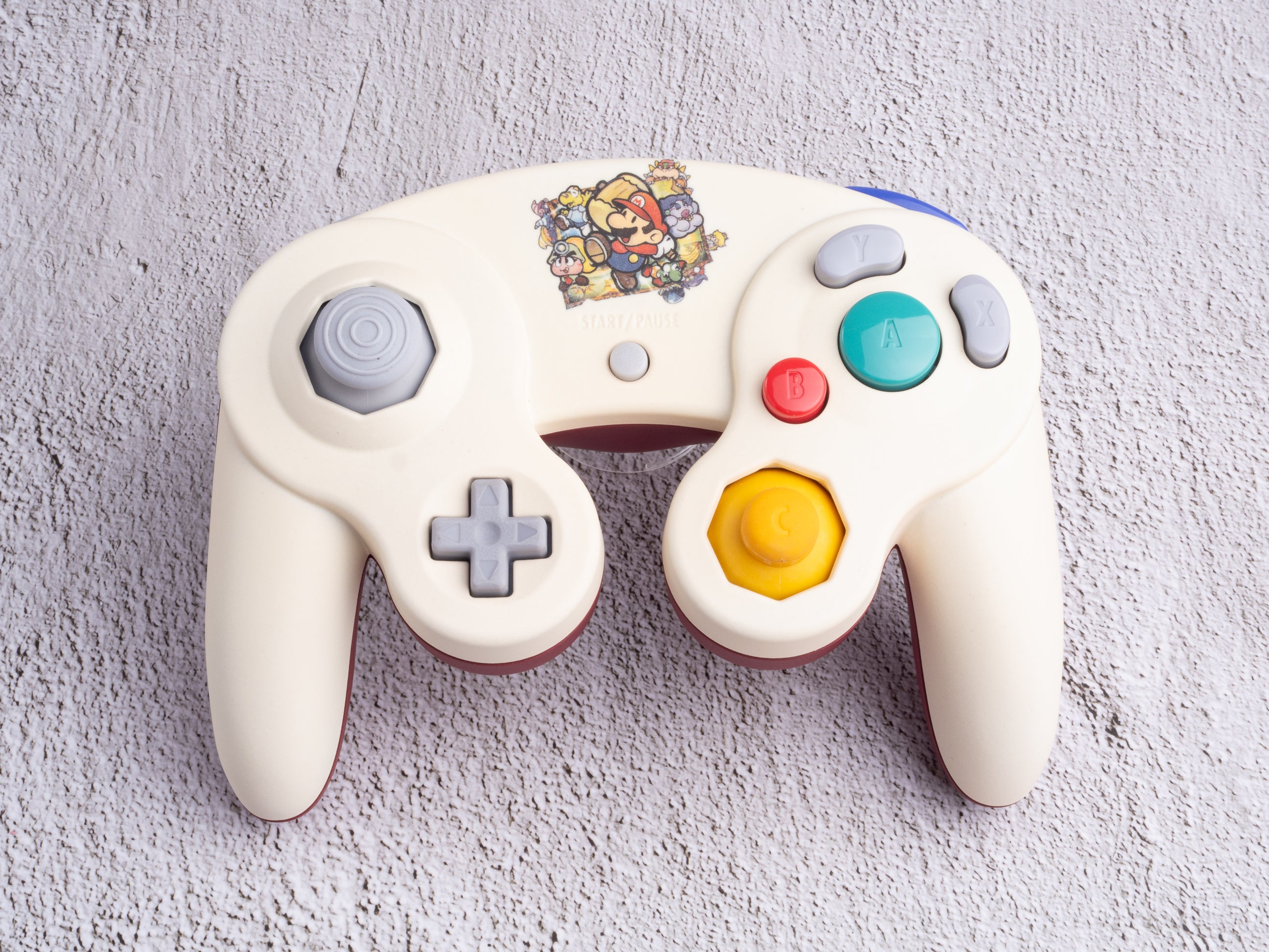 Paper Mario - Custom Painted GameCube Controller
