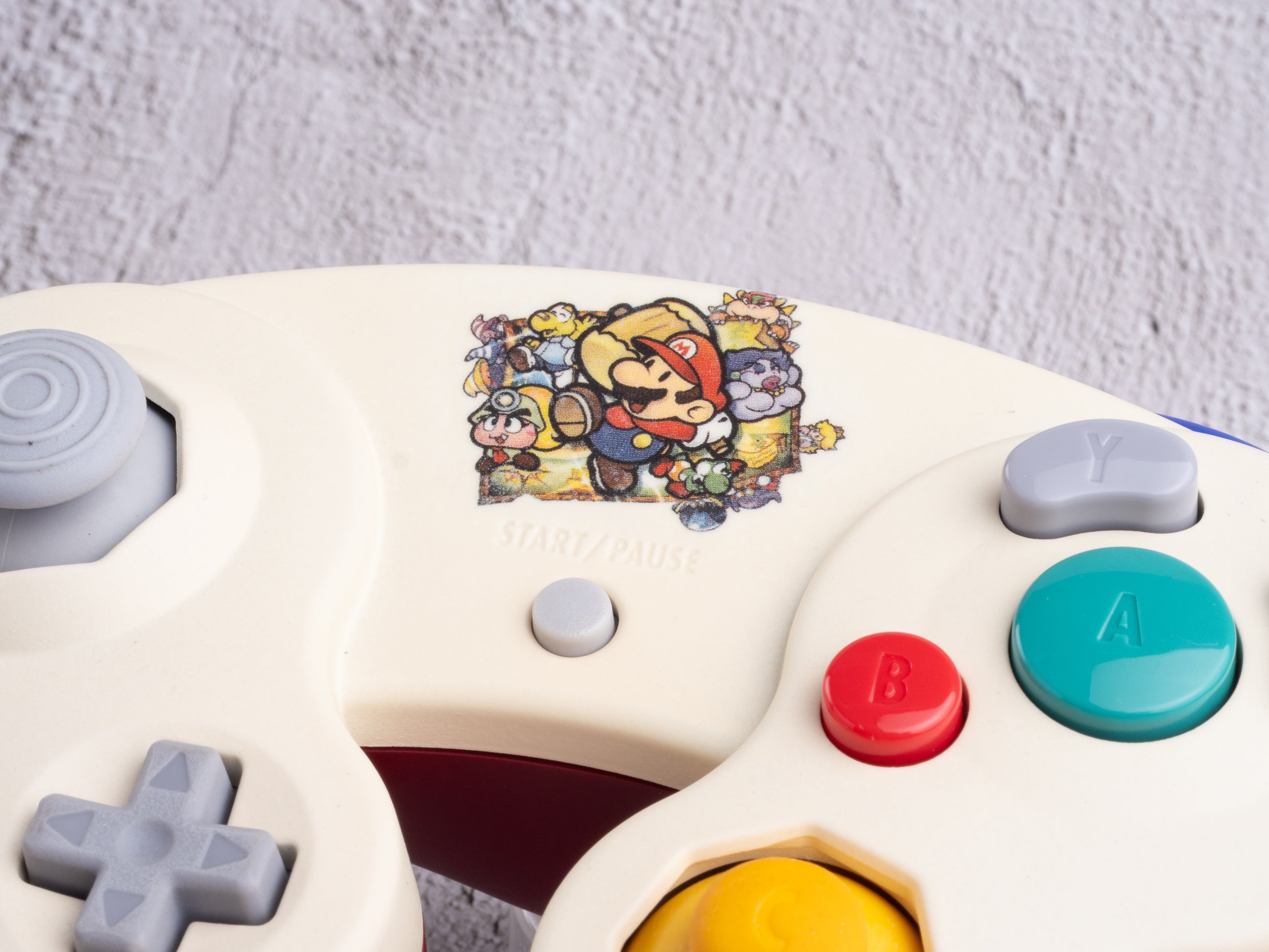 Paper Mario - Custom Painted GameCube Controller