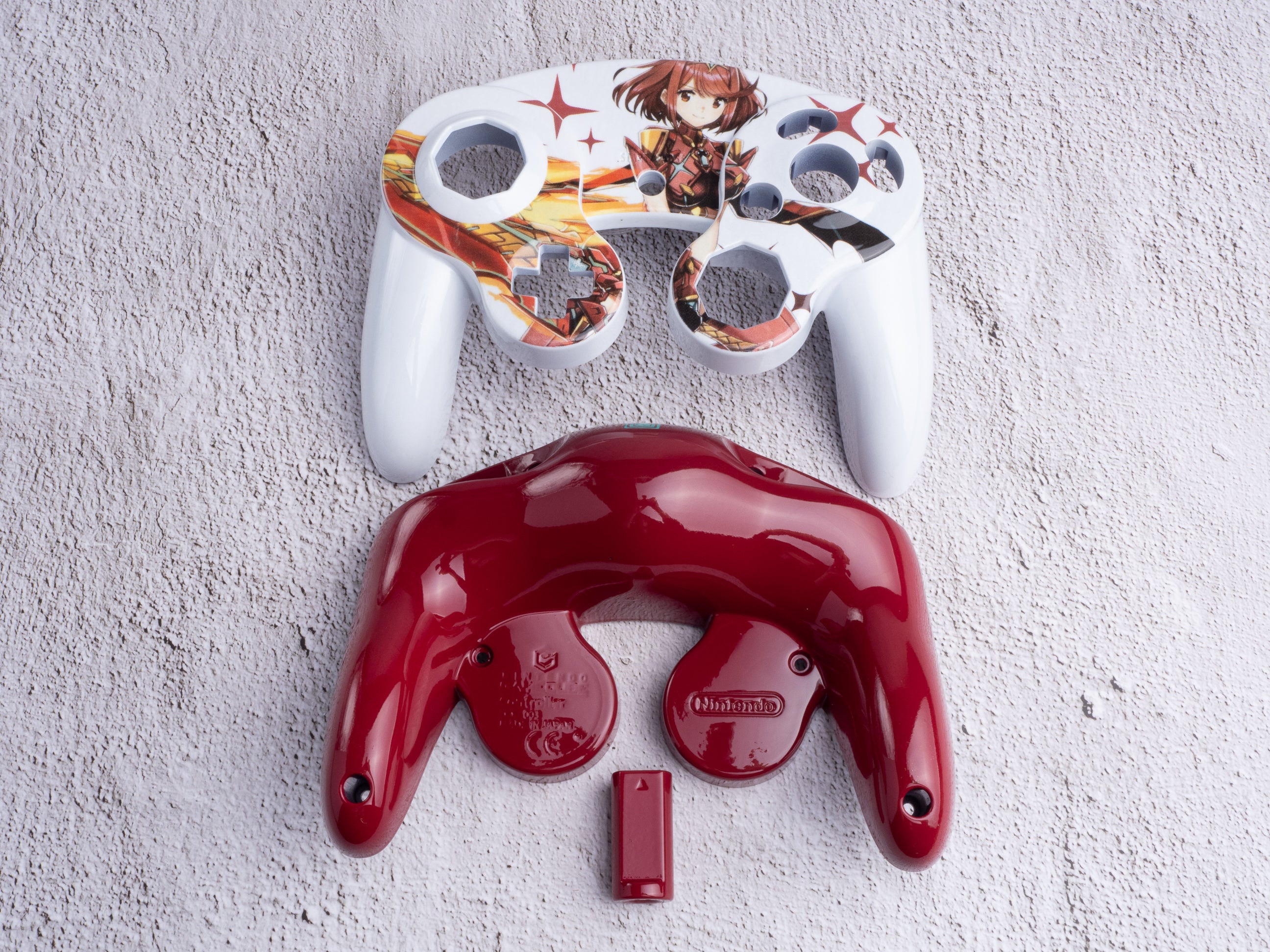 Pyra - Custom Painted GameCube Controller