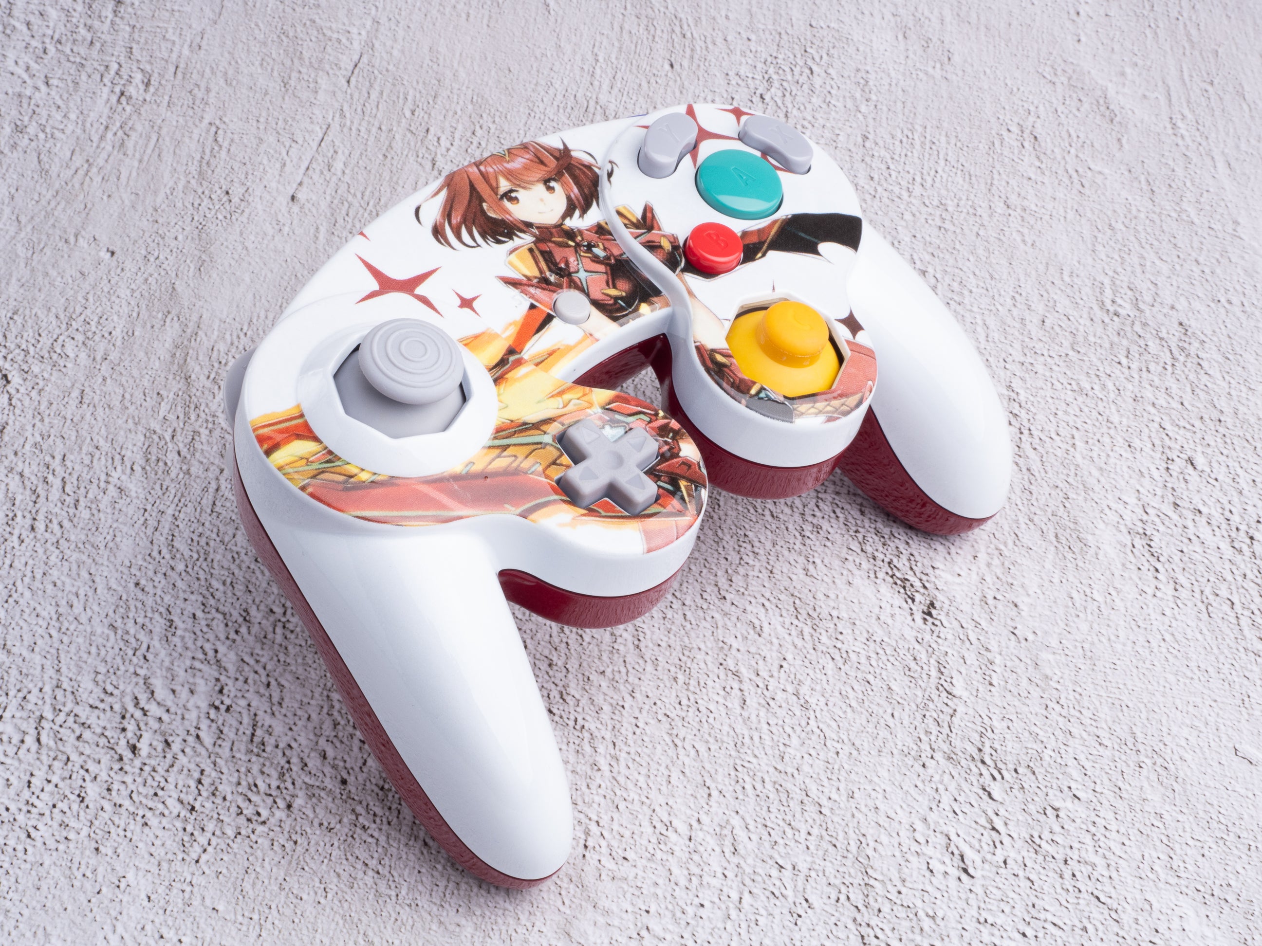 Pyra - Custom Painted GameCube Controller