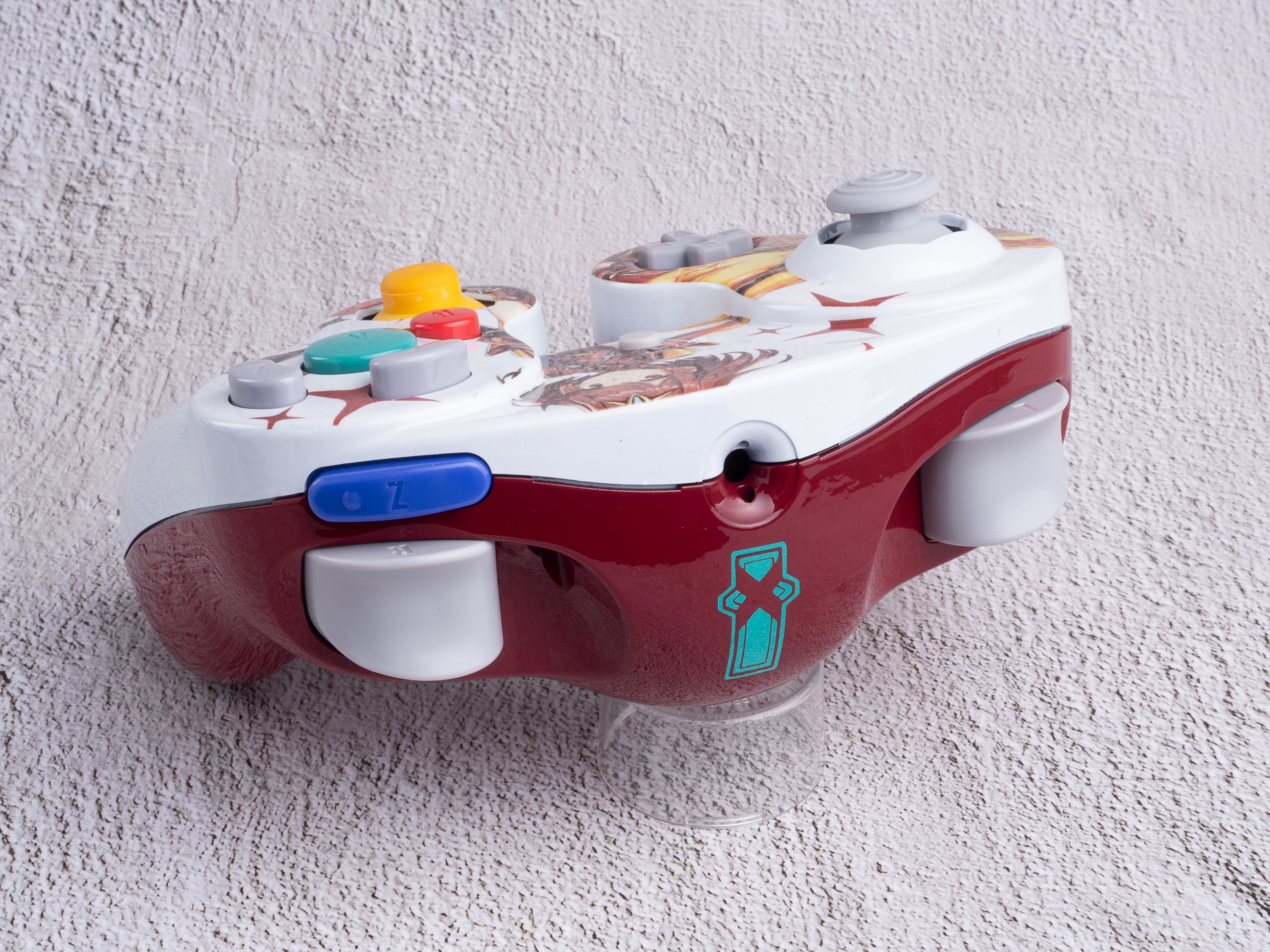 Pyra - Custom Painted GameCube Controller
