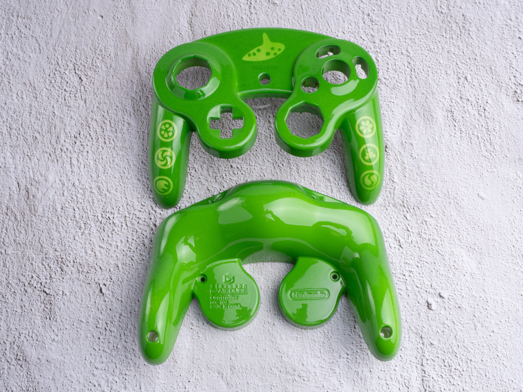 Ocarina of Time - Custom Painted GameCube Controller Shells