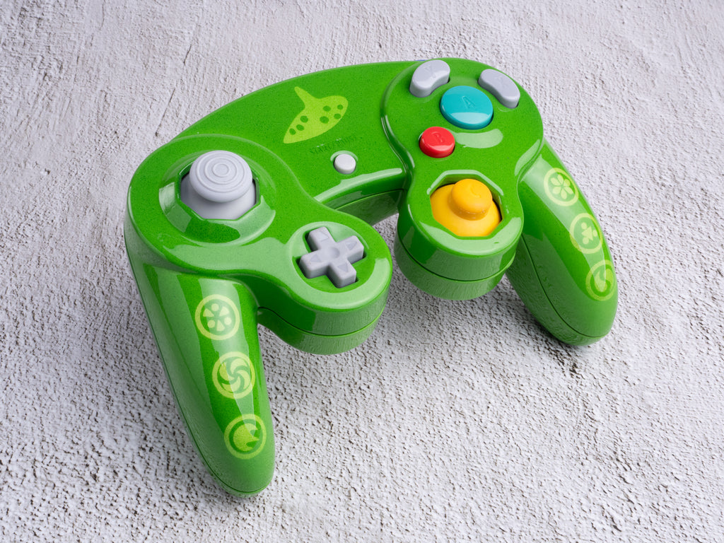 Ocarina of Time - Custom Painted GameCube Controller Shells