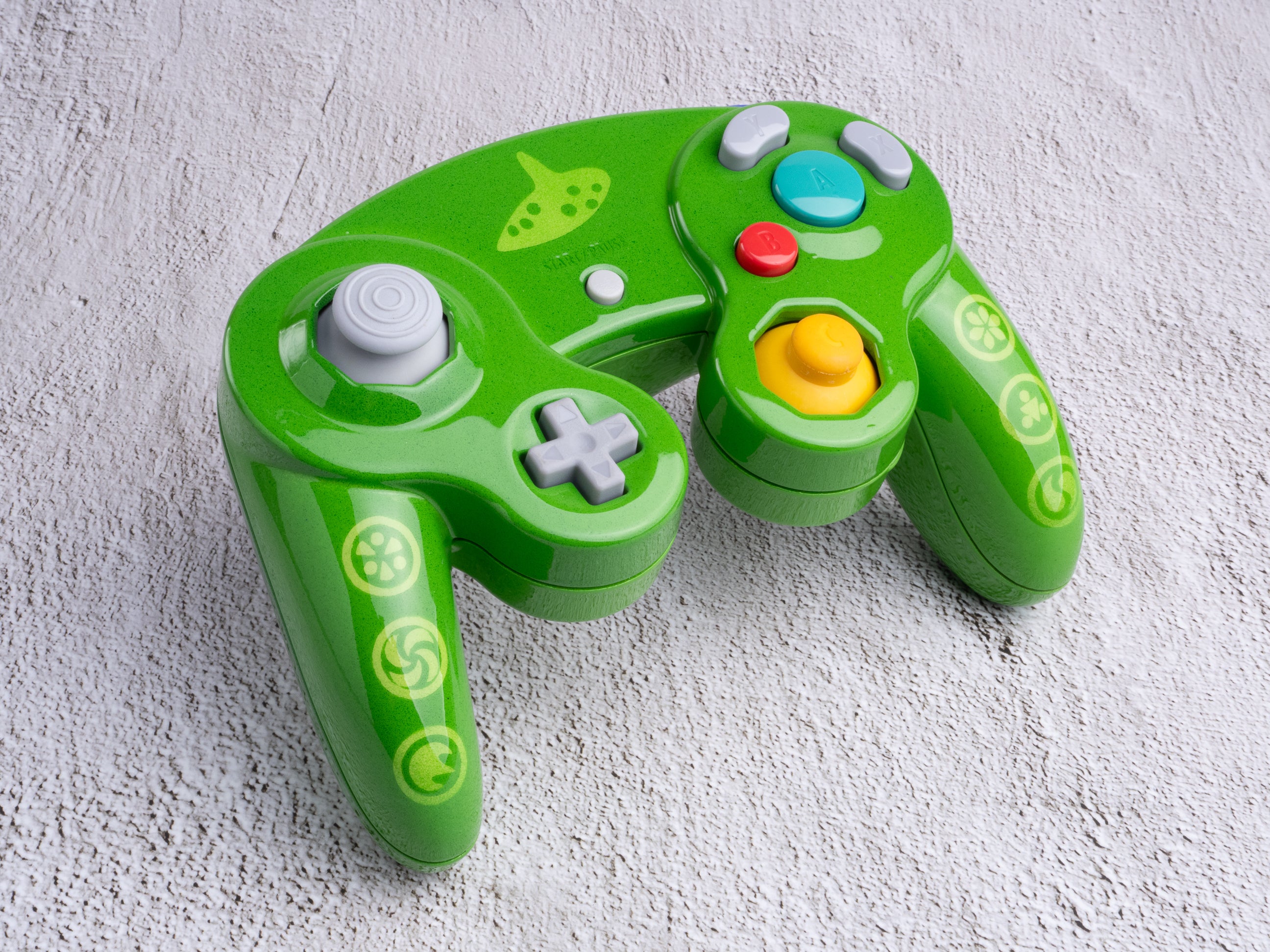 Ocarina of Time - Custom Painted GameCube Controller Shells