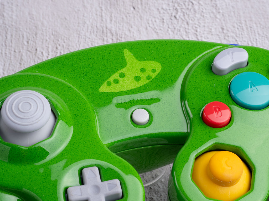 Ocarina of Time - Custom Painted GameCube Controller Shells