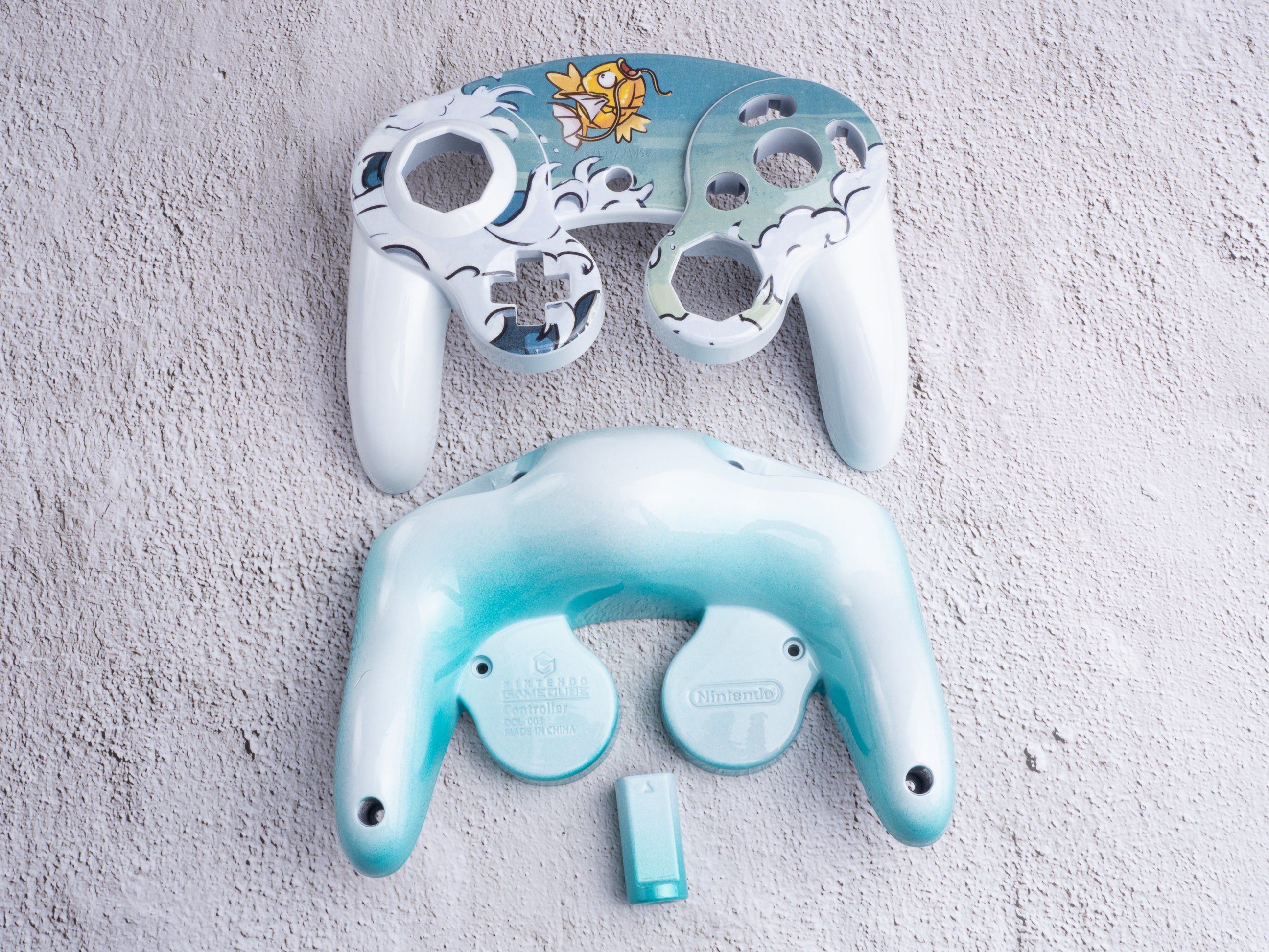 Magikarp - Custom Painted GameCube Controller Shells