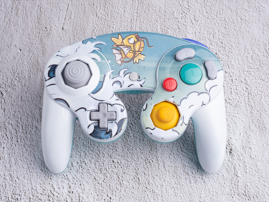 Magikarp - Custom Painted GameCube Controller Shells