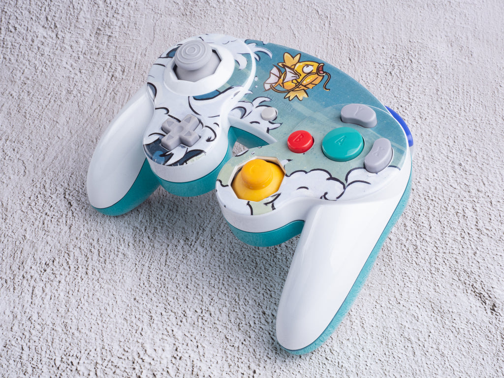 Magikarp - Custom Painted GameCube Controller Shells