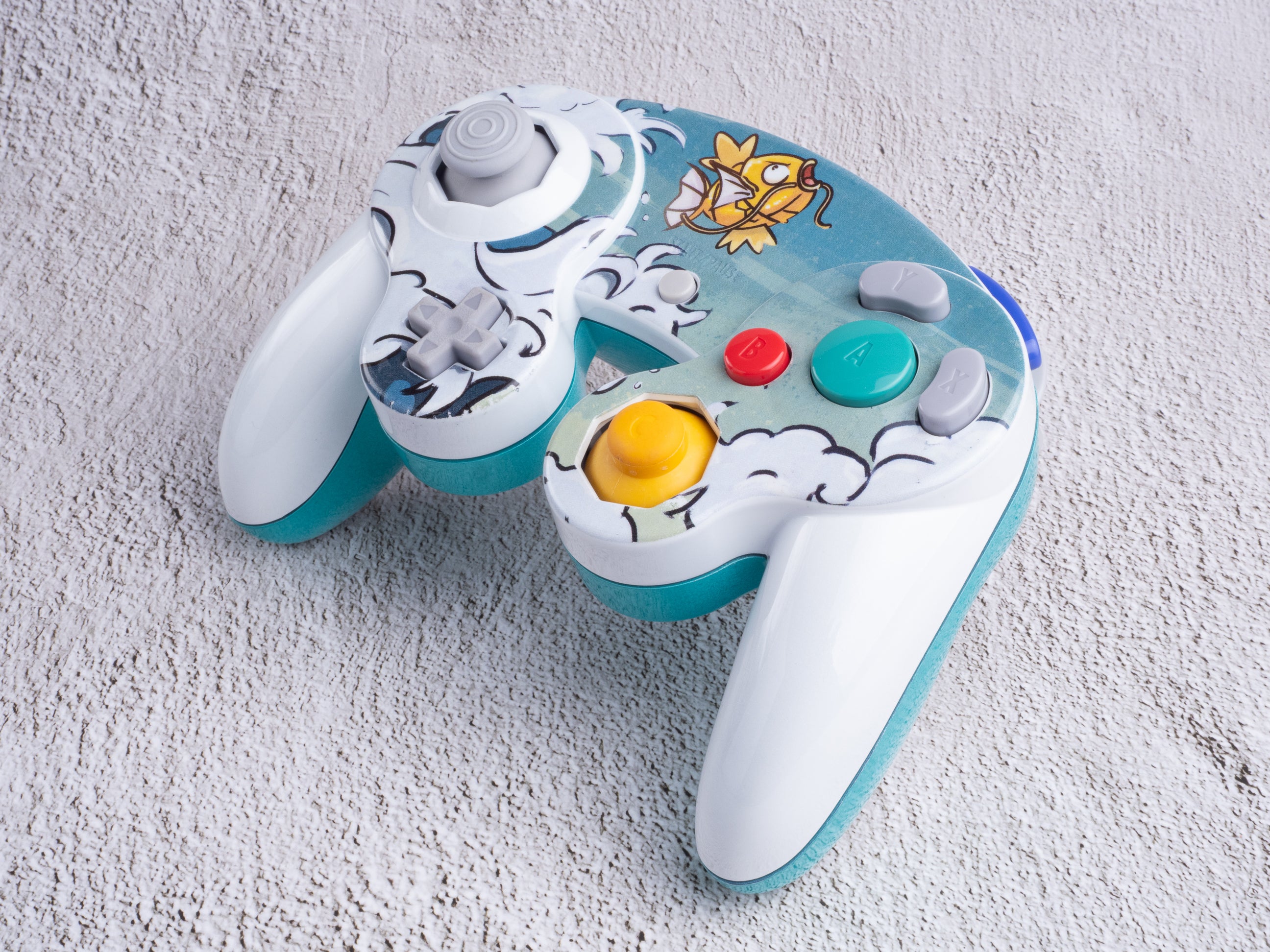 Magikarp - Custom Painted GameCube Controller Shells