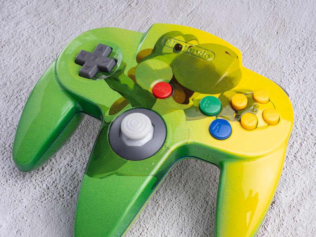 Yoshi - Custom Painted Nintendo 64 Controller