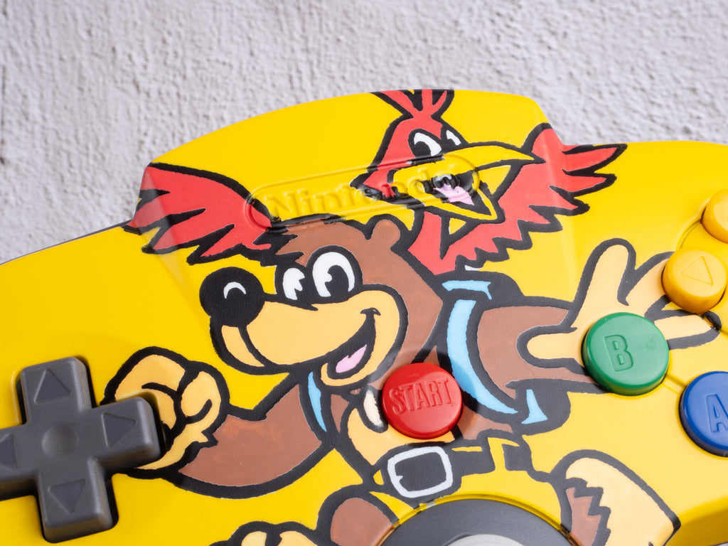 Banjo-Kazooie - Custom Painted Nintendo 64 Controller