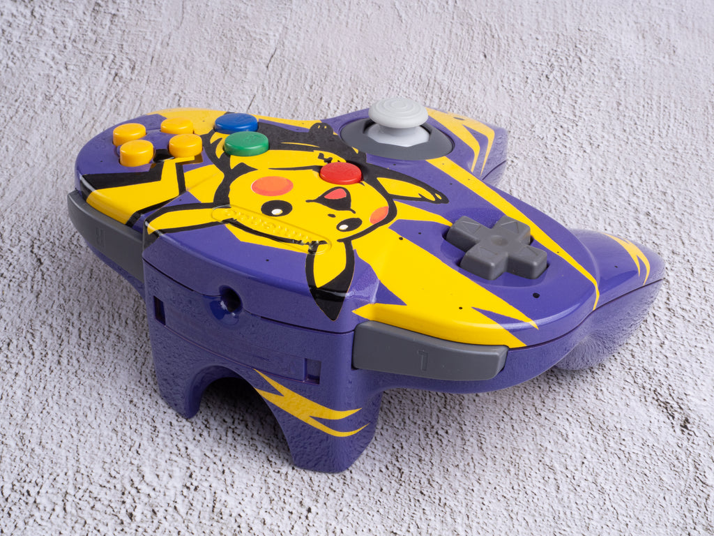 Pikachu - Custom Painted Nintendo 64 Controller