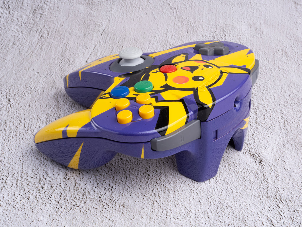 Pikachu - Custom Painted Nintendo 64 Controller