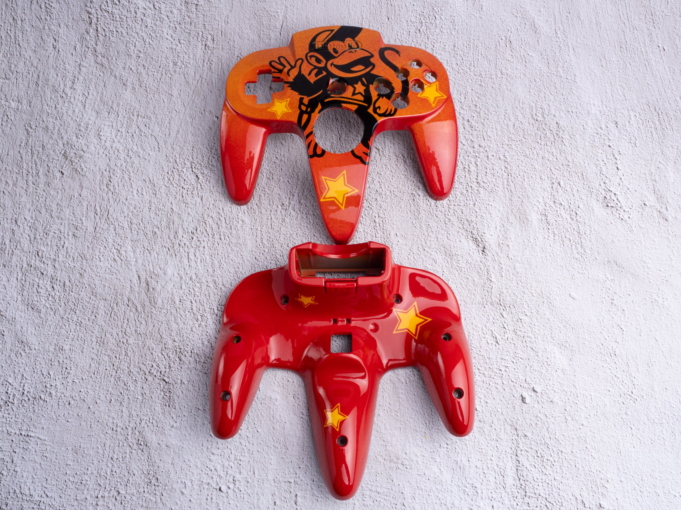 Diddy Kong - Custom Painted Nintendo 64 Controller