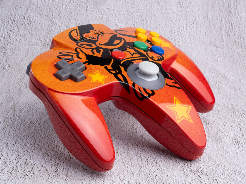 Diddy Kong - Custom Painted Nintendo 64 Controller