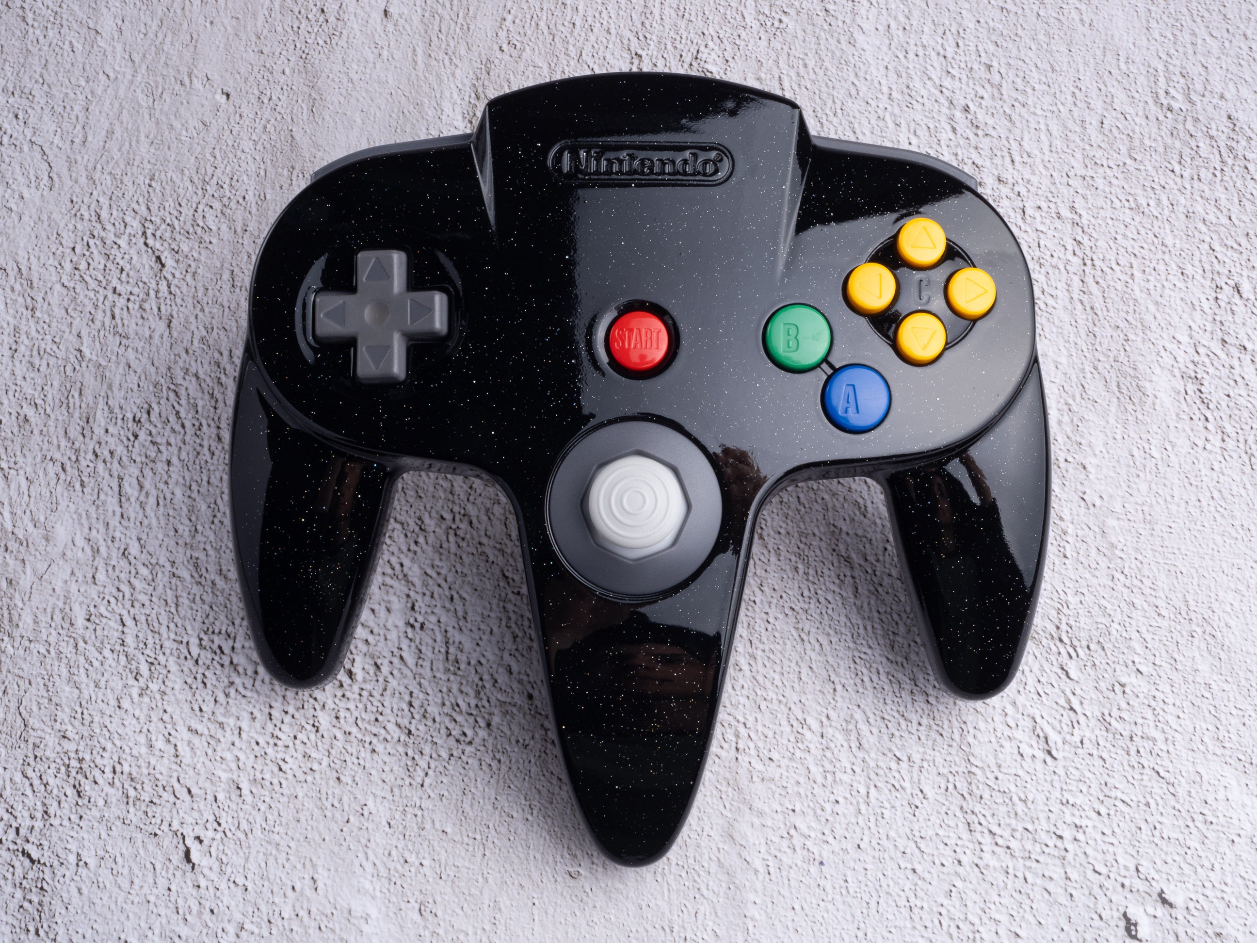 Galaxy Black - Custom Painted Nintendo 64 Controller