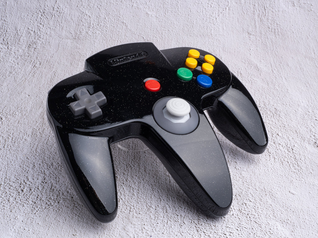 Galaxy Black - Custom Painted Nintendo 64 Controller