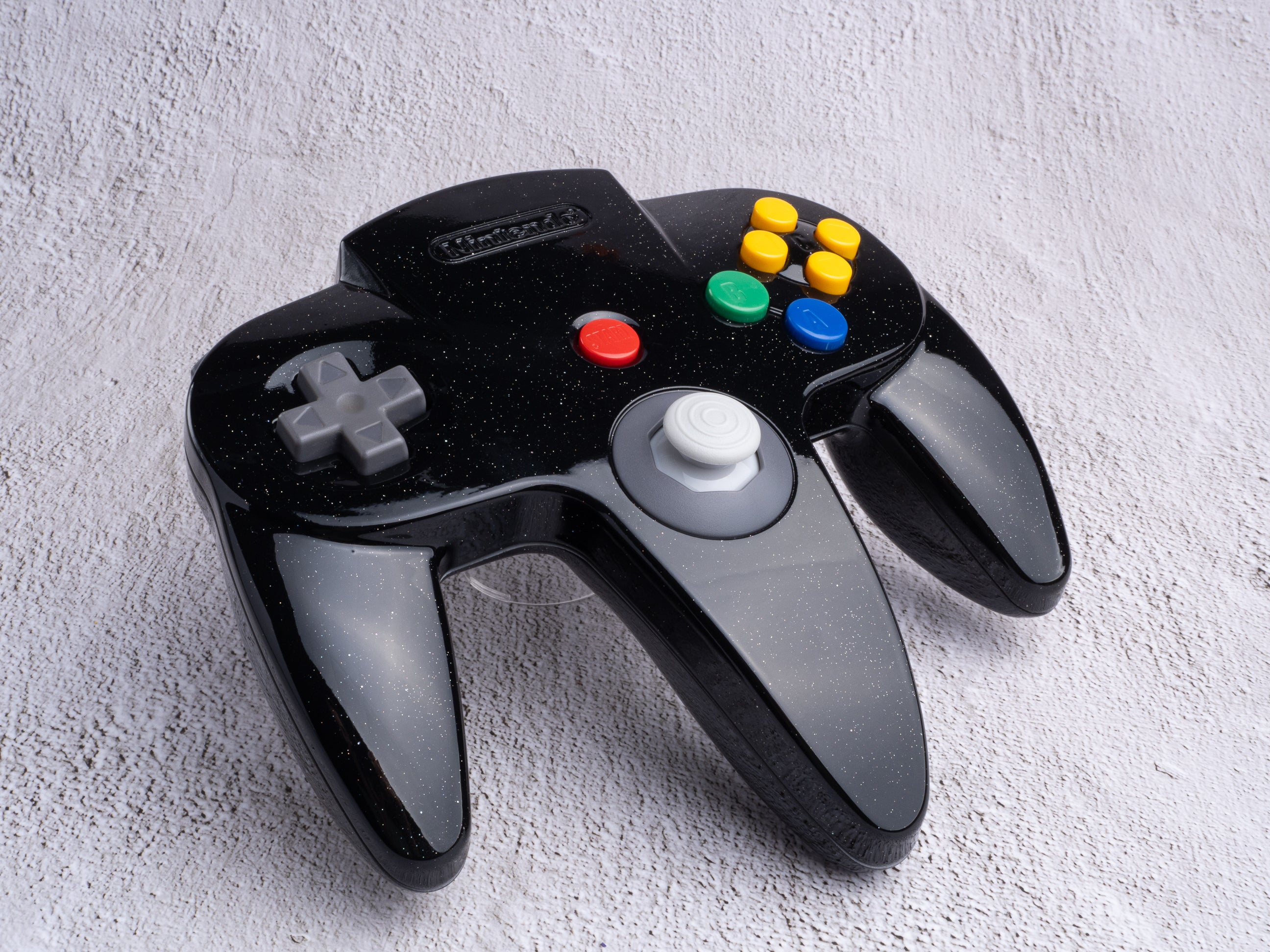 Galaxy Black - Custom Painted Nintendo 64 Controller