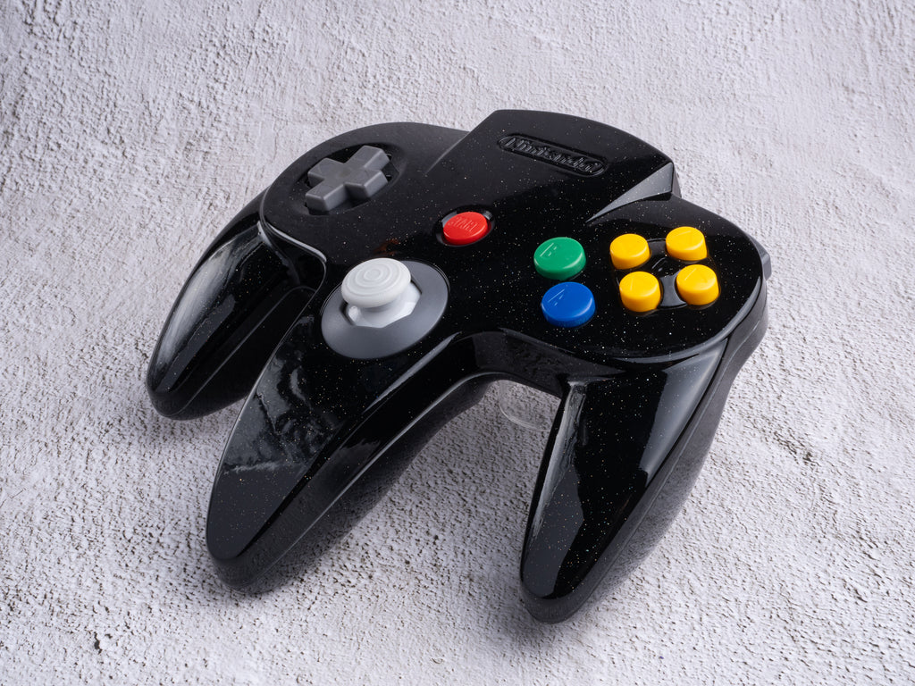 Galaxy Black - Custom Painted Nintendo 64 Controller