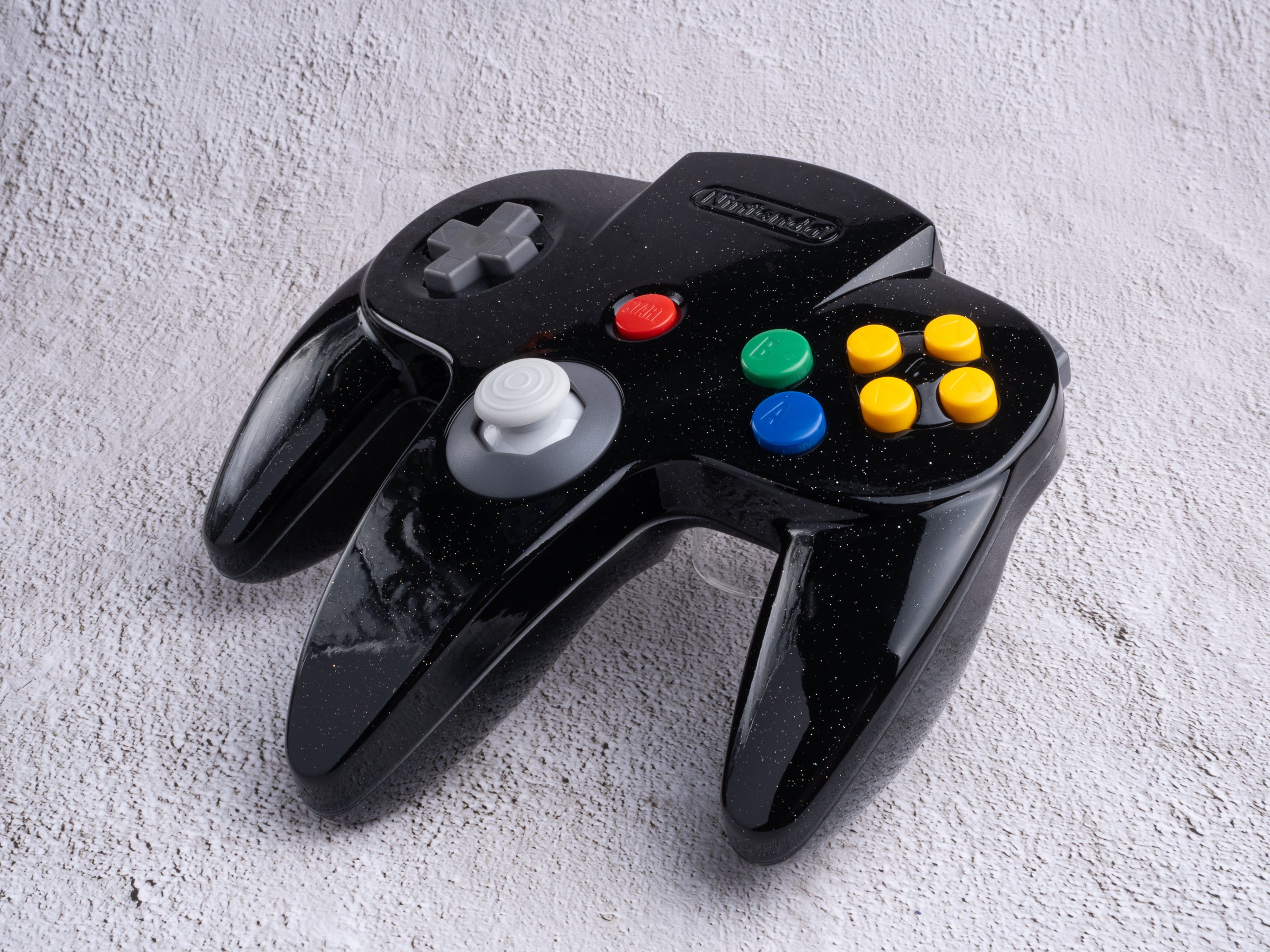 Galaxy Black - Custom Painted Nintendo 64 Controller