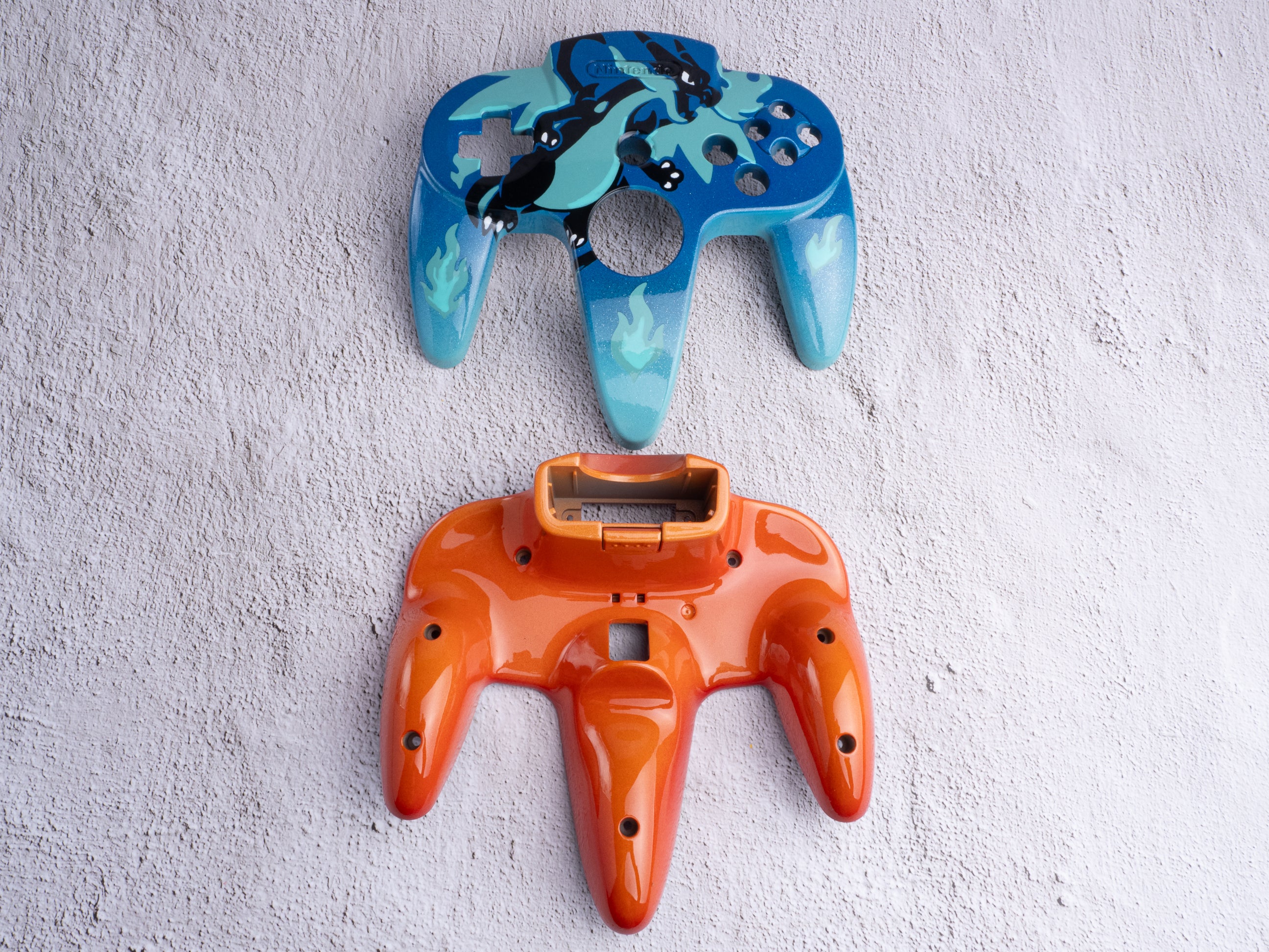 Charizard X - Custom Painted Nintendo 64 Controller