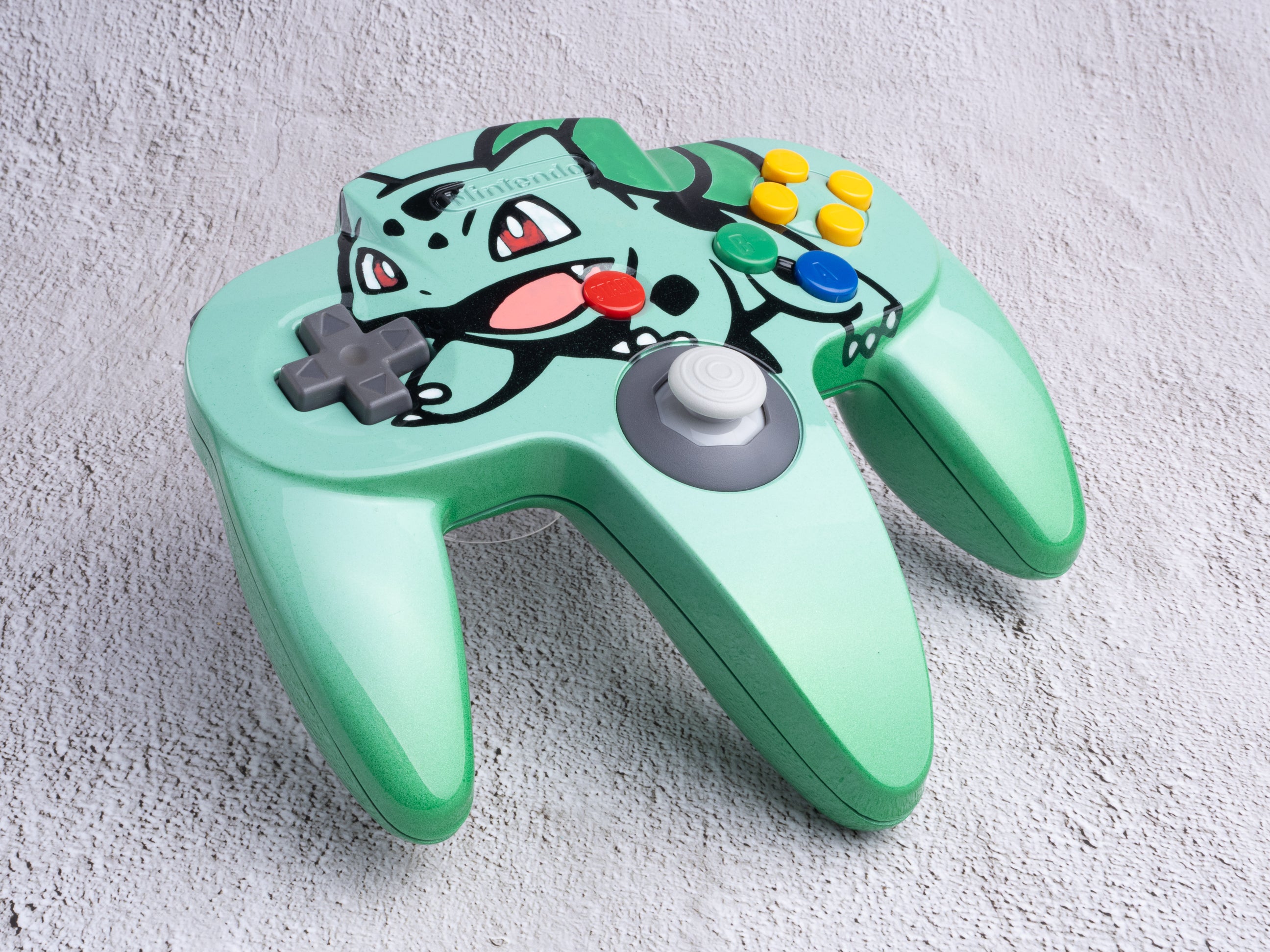 Bulbasaur - Custom Painted Nintendo 64 Controller