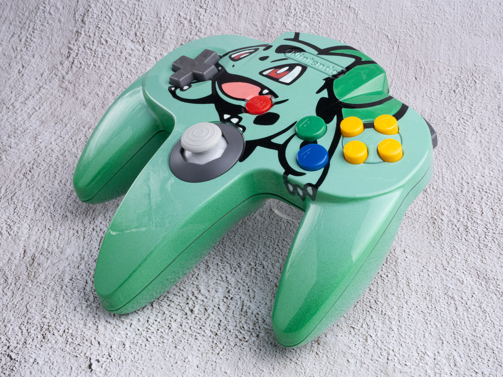 Bulbasaur - Custom Painted Nintendo 64 Controller