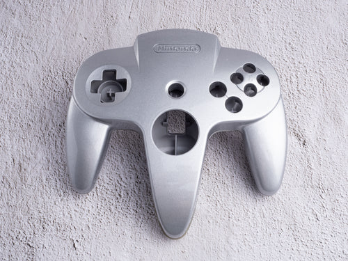 B-STOCK - Platinum Silver - Custom Painted Nintendo 64 Controller Shells